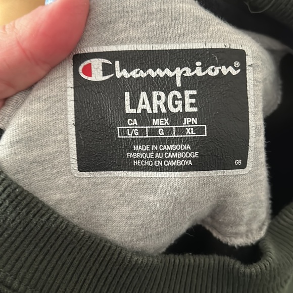 Champion // Green & Gold Sweatshirt - Picture 5 of 5